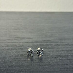 Pandora Leaves Collection Sterling Silver Studs